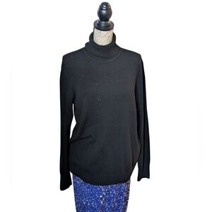 Equipment Black Cashmere Turtleneck Sweater